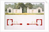 Elevation and ground plans of proposed new entrance gateway and lodges by Humphry Repton