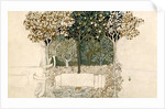 Trees in an orchard, tapestry design for Morris and Co. by John Henry Dearle