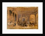 Interior of a Turkish Caffinet, Constantinople, 1838 by Thomas Allom