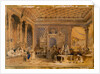 Interior of a Turkish Caffinet, Constantinople, 1838 by Thomas Allom