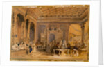 Interior of a Turkish Caffinet, Constantinople, 1838 by Thomas Allom