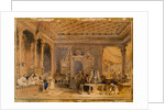 Interior of a Turkish Caffinet, Constantinople, 1838 by Thomas Allom