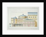 Lateral Elevation of a Theatre by H. Monnot