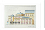 Lateral Elevation of a Theatre by H. Monnot