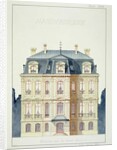 Front elevation of a house for the Bourgeoisie by H. Monnot