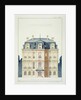 Front elevation of a house for the Bourgeoisie by H. Monnot