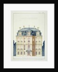 Front elevation of a house for the Bourgeoisie by H. Monnot