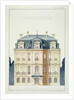 Front elevation of a house for the Bourgeoisie by H. Monnot