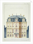 Front elevation of a house for the Bourgeoisie by H. Monnot