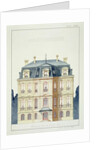 Front elevation of a house for the Bourgeoisie by H. Monnot