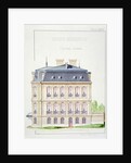 Side elevation of a house for the Bourgeoisie by H. Monnot