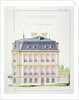 Side elevation of a house for the Bourgeoisie by H. Monnot