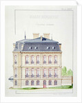 Side elevation of a house for the Bourgeoisie by H. Monnot