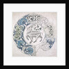 Sara, circular design with goat by William De Morgan