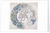 Sara, circular design with goat by William De Morgan