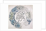 Sara, circular design with goat by William De Morgan