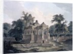 Hindu Temple in the Fort of the Rohtas, Bihar, India by Thomas & William Daniell