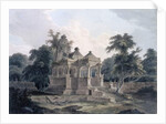 Hindu Temple in the Fort of the Rohtas, Bihar, India by Thomas & William Daniell