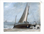 Brighton Beach with Fishing Boats and Crew by John Constable