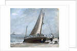 Brighton Beach with Fishing Boats and Crew by John Constable