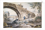 View of the Bridges at Haywick by Charles I Catton