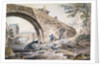 View of the Bridges at Haywick by Charles I Catton