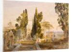 The Villa d'Este, Tivoli, 1837 by Samuel Palmer