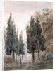 In the Gardens of the Villa Pamfili, Rome by John Robert Cozens