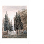 In the Gardens of the Villa Pamfili, Rome by John Robert Cozens
