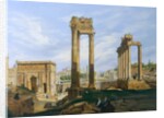 The Roman Forum by Jodocus-Sebastiaen van den Abeele
