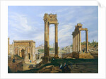 The Roman Forum by Jodocus-Sebastiaen van den Abeele