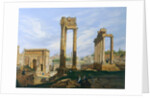 The Roman Forum by Jodocus-Sebastiaen van den Abeele