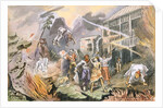 The very same night the whole place blew up, c.1880 by English School