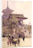 The Entrance to the Temple of Kiyomizu-Dera, Kyoto, with Pilgrims ascending by Alfred East
