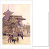 The Entrance to the Temple of Kiyomizu-Dera, Kyoto, with Pilgrims ascending by Alfred East