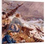 Grace Darling and her father saving the Shipwrecked Crew, Sept 7, 1838 by William Bell Scott