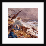 Grace Darling and her father saving the Shipwrecked Crew, Sept 7, 1838 by William Bell Scott