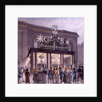 Outside the Theatre Royal, Drury Lane, 1821 by Robert Blemell Schnebbelie