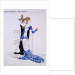 Costume Designs for Two Ladies of the Court, characters from 'St Joan' by George Bernard Shaw, c.1924 by Charles Ricketts