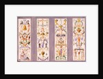 Four arabesque panels from the Scala del Palazzo Ducale, Venice by Ludwig Gruner