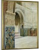 Interior of the Alhambra, Granada by French School