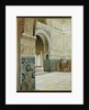 Interior of the Alhambra, Granada by French School