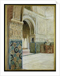 Interior of the Alhambra, Granada by French School