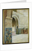 Interior of the Alhambra, Granada by French School