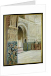 Interior of the Alhambra, Granada by French School
