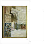 Interior of the Alhambra, Granada by French School