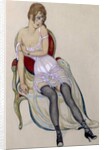 Lady in Underwear, 1917 by Gerda Marie Frederike Wegener