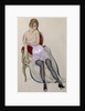 Lady in Underwear, 1917 by Gerda Marie Frederike Wegener