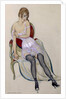 Lady in Underwear, 1917 by Gerda Marie Frederike Wegener