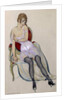 Lady in Underwear, 1917 by Gerda Marie Frederike Wegener